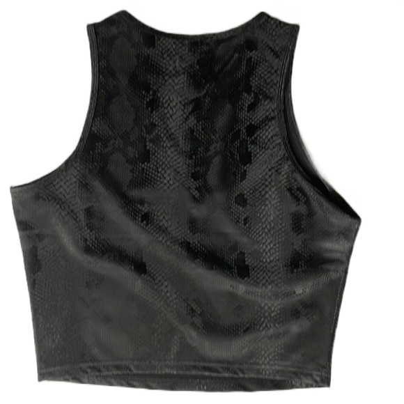 Pleather Snake Skin MIDI Tank Top - Picture 2 of 4
